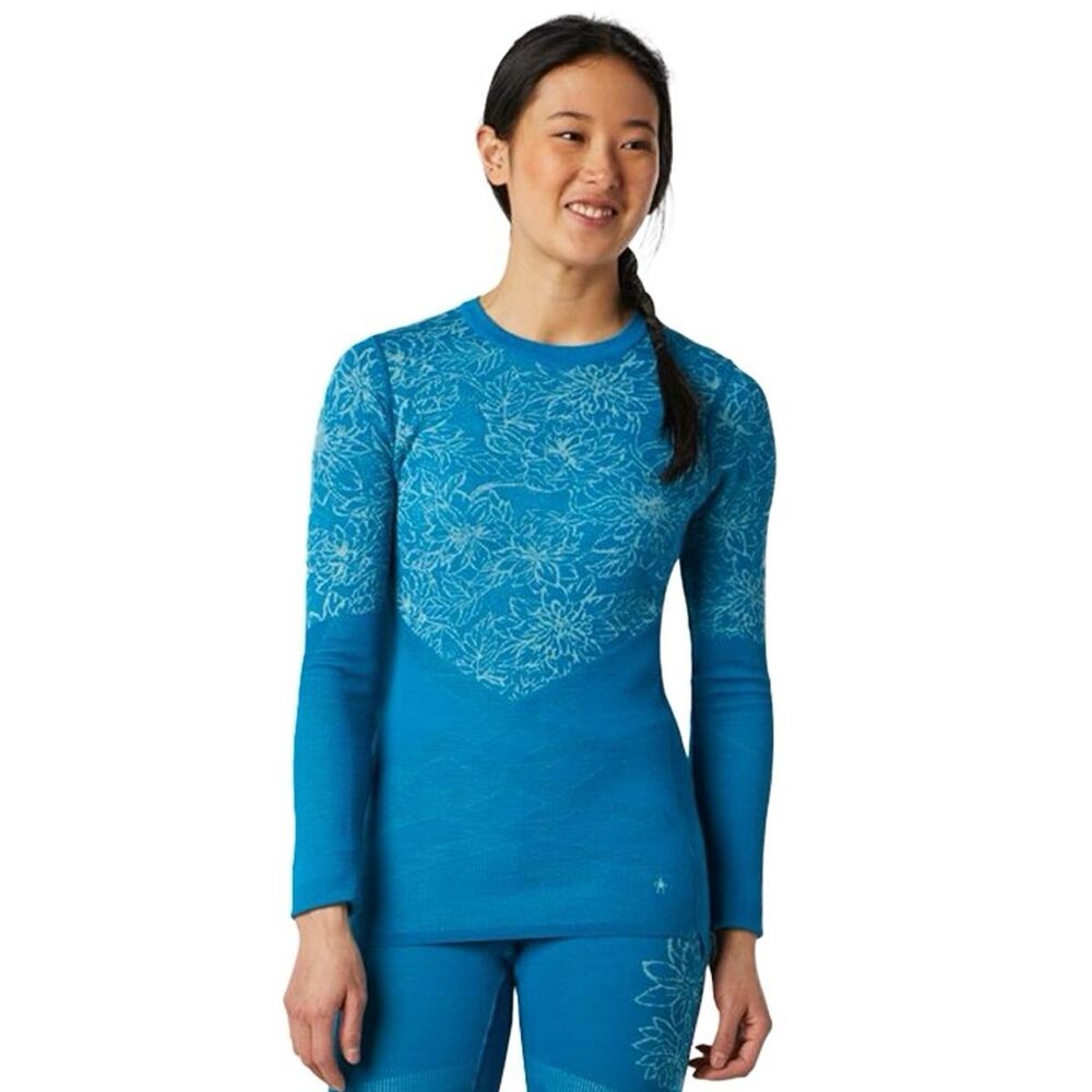 Smartwool Women's Small Intraknit Merino 200 Wool Pattern Crew Base Layer Top
